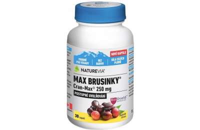 NatureVia Max Brusinky Cran-Max 30 kapslí